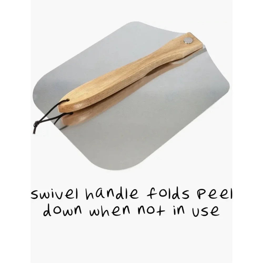 Splendr Folding Pizza Peel‎ Aluminum Pizza Paddle Wooden Handle 12x14